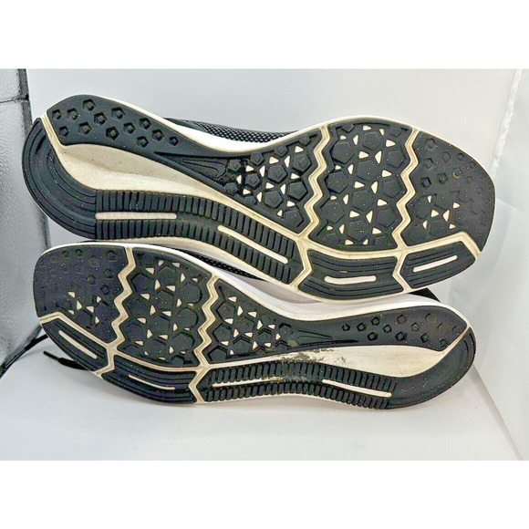 Nike Downshifter 9 Shoes Men's 12 Black White Swoosh Anthracite Trainers Sport - Picture 7 of 7